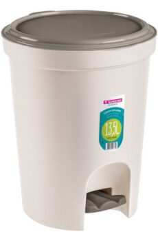 LIXEIRA DE PLASTICO C/PEDAL 13,5LT