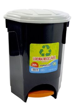 LIXEIRA DE PLASTICO 30 LITROS COM PEDAL