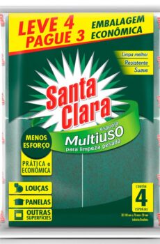 ESPONJA SANTA CLARA DUPLA FACE C/4