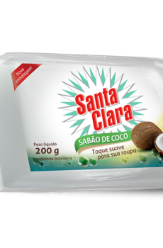 SABÃO DE COCO SANTA CLARA 200G